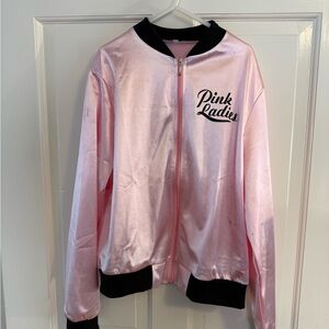 Girls Pink Ladies Satin Jacket